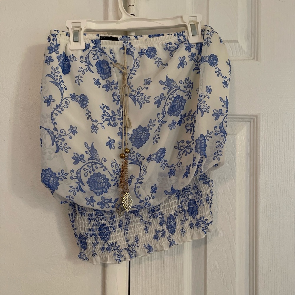 Tube top blouse